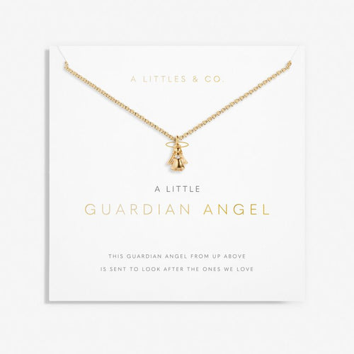A Little 'Guardian Angel' Necklace in Gold-Tone Plating