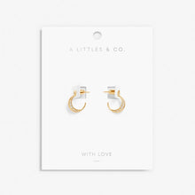 Load image into Gallery viewer, Moon Hoop Earrings - Gold
