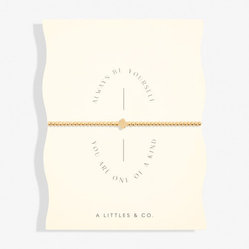 Share Happiness 'Always Be Yourself, You Are One Of A Kind' Bracelet In Gold