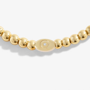 Share Happiness 'Protect Your Energy, Positivity Is Power'  Bracelet In Gold