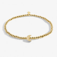 Load image into Gallery viewer, Share Happiness &#39;Shoot For The Moon, Land Among The Stars&#39;  Bracelet In Gold
