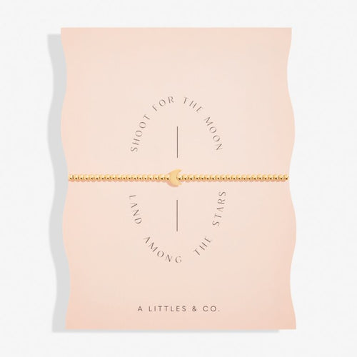 Share Happiness 'Shoot For The Moon, Land Among The Stars'  Bracelet In Gold