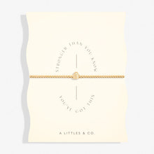 Load image into Gallery viewer, Share Happiness &#39;Stronger Than You Know, You Got This&#39; Bracelet In Gold
