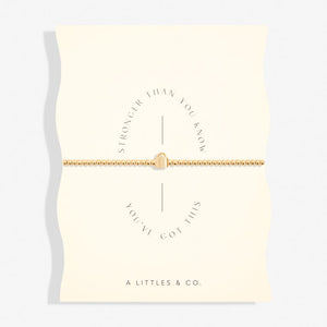 Share Happiness 'Stronger Than You Know, You Got This' Bracelet In Gold