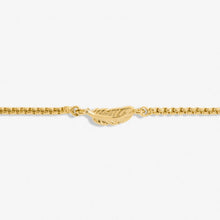 Load image into Gallery viewer, Mini Charms Feather Bracelet In Gold-Tone Plating
