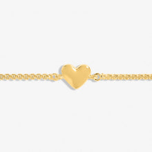 Load image into Gallery viewer, Mini Charms Heart Bracelet In Gold-Tone Plating
