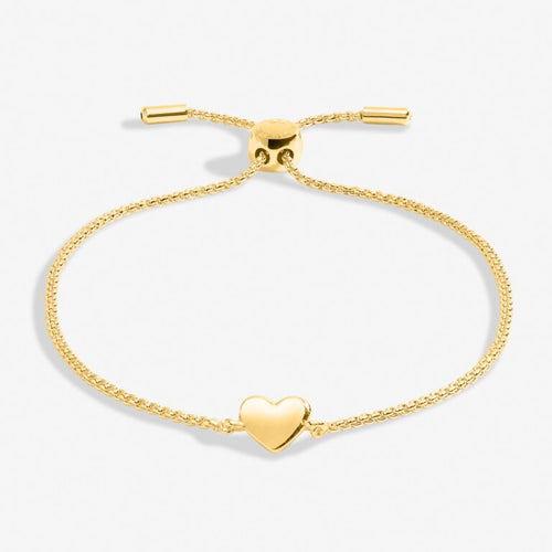 Mini Charms Heart Bracelet In Gold-Tone Plating