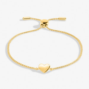 Mini Charms Heart Bracelet In Gold-Tone Plating