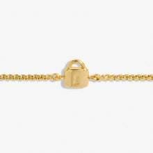 Load image into Gallery viewer, Mini Charms Lock Bracelet In Gold-Tone Plating
