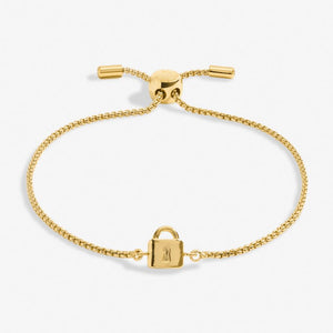 Mini Charms Lock Bracelet In Gold-Tone Plating