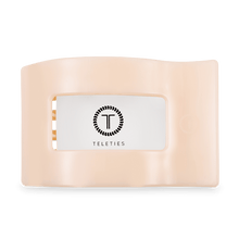 Load image into Gallery viewer, Almond Beige Large Flat Rectangle Hair Clip
