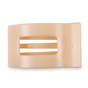 Almond Beige Large Flat Rectangle Hair Clip