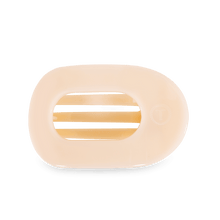 Load image into Gallery viewer, Almond Beige Large Flat Round Hair Clip
