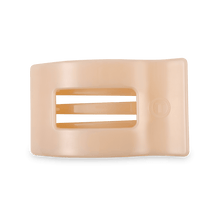 Load image into Gallery viewer, Almond Beige Medium Flat Rectangle Hair Clip
