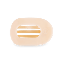 Load image into Gallery viewer, Almond Beige Medium Flat Round Hair Clip
