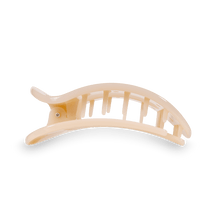 Load image into Gallery viewer, Almond Beige Small Flat Round Hair Clip

