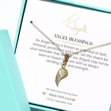 Load image into Gallery viewer, Angel Blessings Gold Charm Necklace
