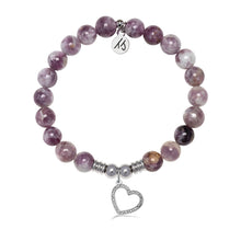 Load image into Gallery viewer, Beautiful Soul Charm with Lepidolite Quartz Gemstone Bracelet
