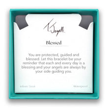 Load image into Gallery viewer, Blessed Charm with Aqua Agate Gemstone Bracelet
