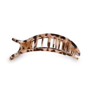 Blonde Tortoise Large Flat Round Hair Clip