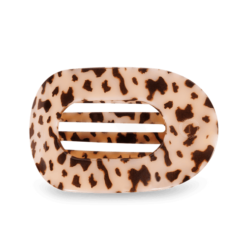 Blonde Tortoise Large Flat Round Hair Clip