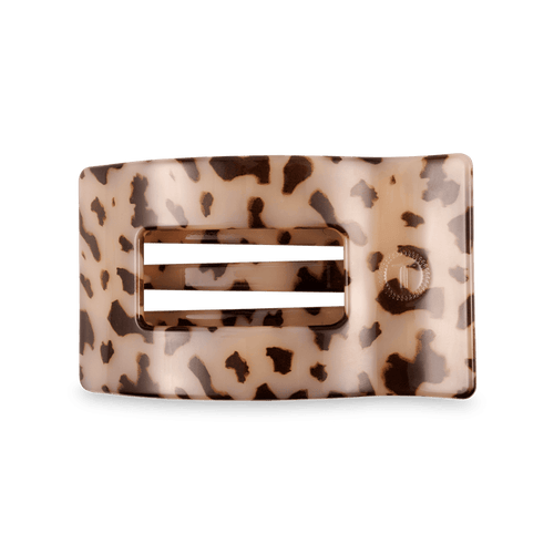 Blonde Tortoise Medium Flat Rectangle Hair Clip