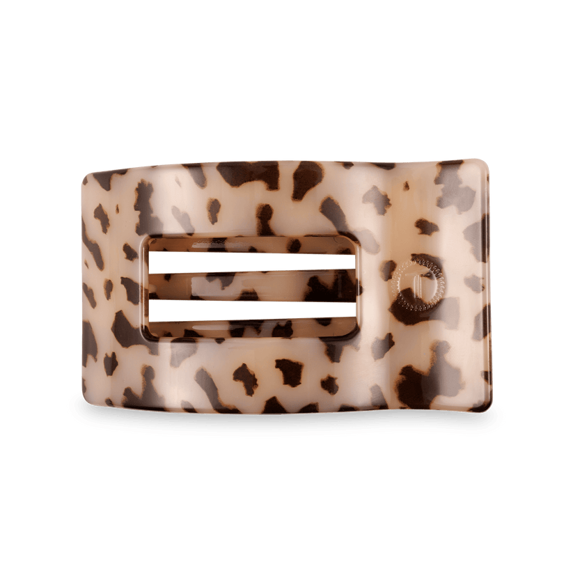 Blonde Tortoise Medium Flat Rectangle Hair Clip