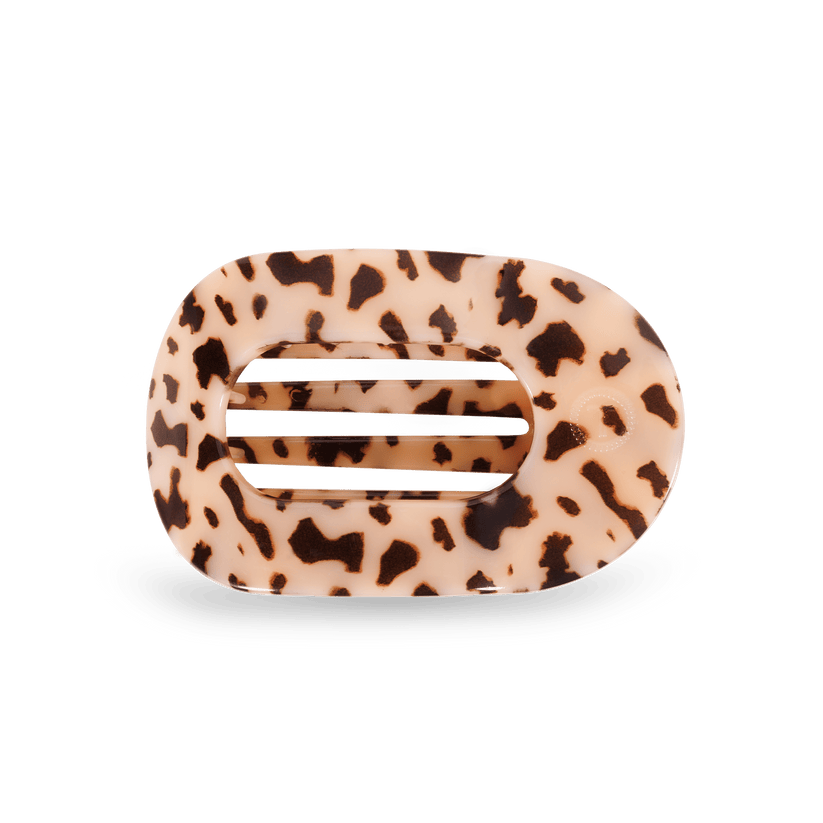 Blonde Tortoise Medium Flat Round Hair Clip