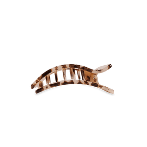 Blonde Tortoise Small Flat Rectangle Hair Clip