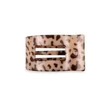 Load image into Gallery viewer, Blonde Tortoise Small Flat Rectangle Hair Clip
