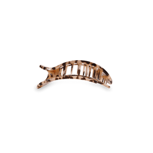 Blonde Tortoise Small Flat Round Hair Clip