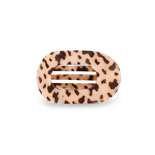 Blonde Tortoise Small Flat Round Hair Clip