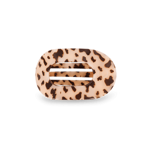 Blonde Tortoise Small Flat Round Hair Clip