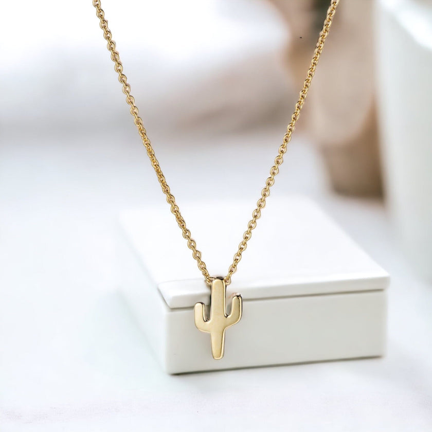 Cactus Necklace - Gold