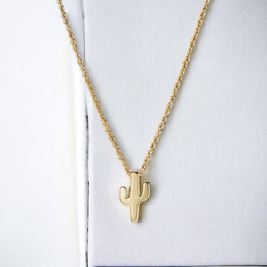 Cactus Necklace - Gold
