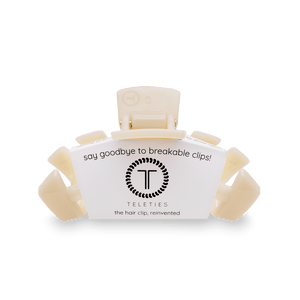Classic Almond Beige Small Claw Hair Clip
