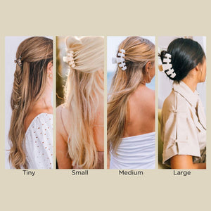 Classic Coconut White Tiny Claw Hair Clip