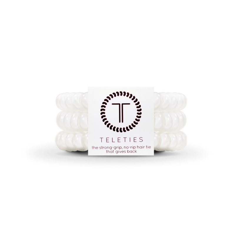 Coconut White Small Hair Ties Set of 3