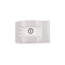 Load image into Gallery viewer, Coconut White Small Flat Rectangle Hair Clip
