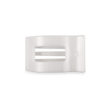 Load image into Gallery viewer, Coconut White Small Flat Rectangle Hair Clip

