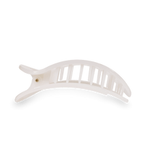 Load image into Gallery viewer, Coconut White Small Flat Round Hair Clip
