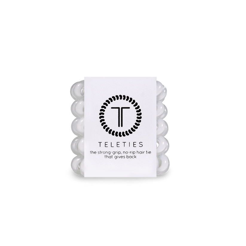 Coconut White Tiny Hair Ties Set of 5
