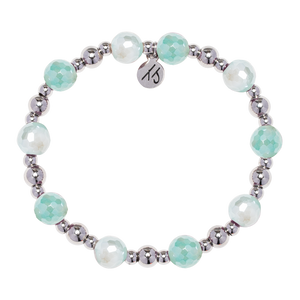 Day by Day Collection- Aqua Agate Gemstone Bracelet