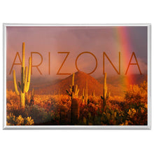 Load image into Gallery viewer, Magnet - Arizona, Cactus and Rainbow Photograph
