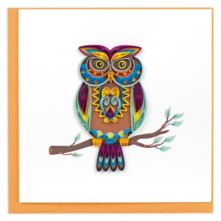 Quilled Decorative Owl Card