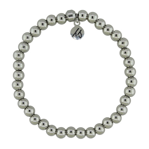 Defining Bracelet- Everyday Bracelet with Silver Steel Beads