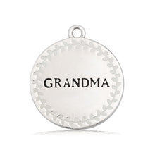 Load image into Gallery viewer, Denim Blue Agate Gemstone Bracelet with Endless Love Grandma Sterling Silver Charm
