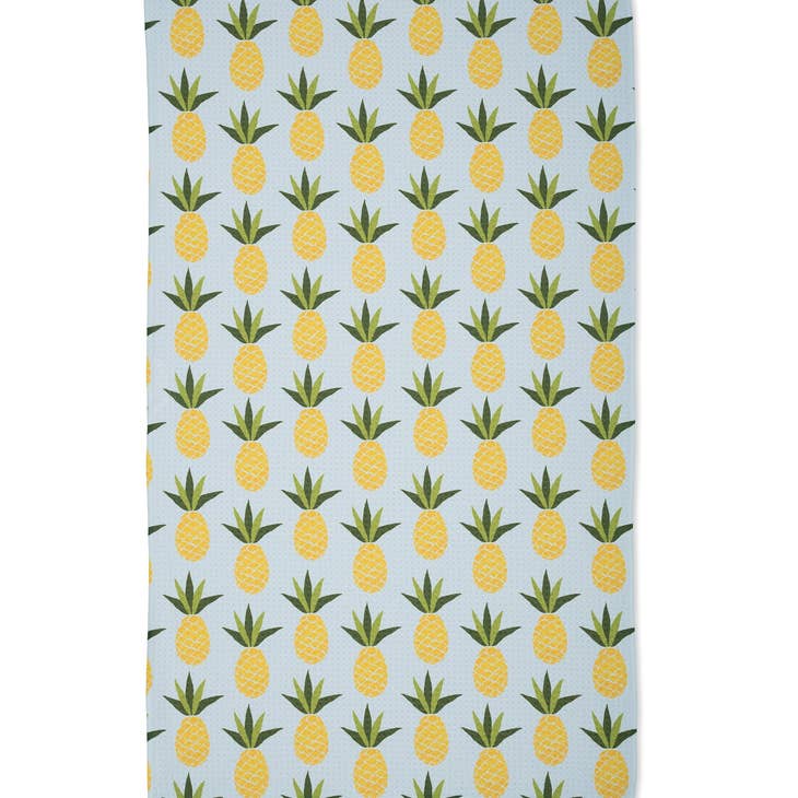 Sweet Pineapple Kitchen Tea Towel by Geometry