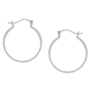 Smooth Braided Hoop Earrings