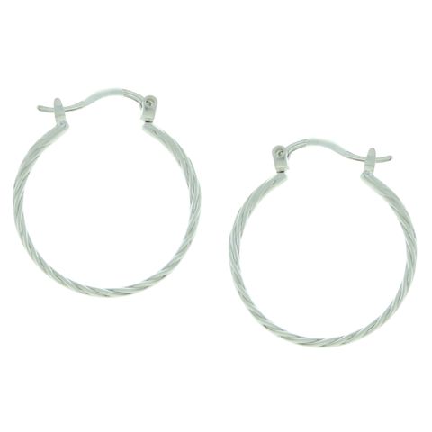 Smooth Braided Hoop Earrings